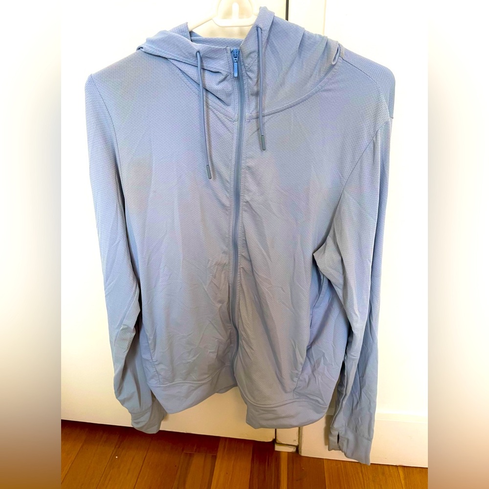 Uniqlo AIRism mesh UV protection full-zip hoodie. Women’s size medium